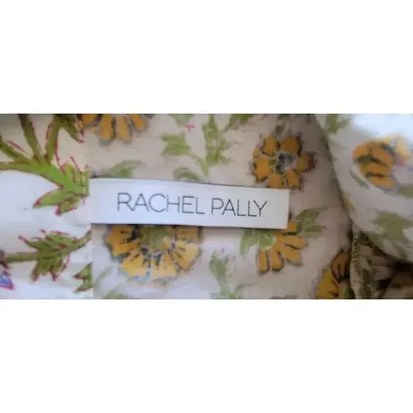 Rachel Pally Women's Cotton Midi Boho Syd Dress Size S In Marigold Block Print - Picture 4 of 7